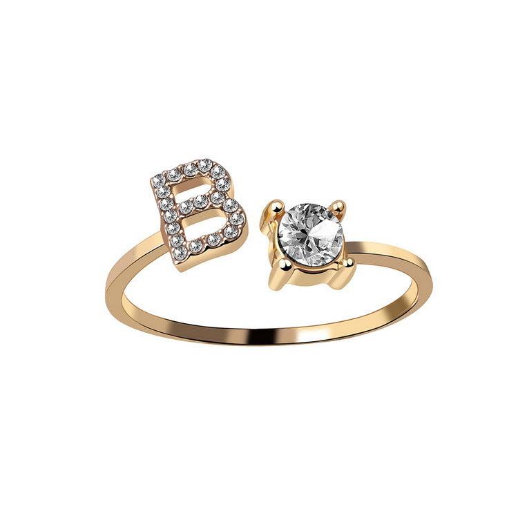 Womens letter ring