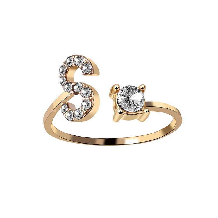 Womens letter ring