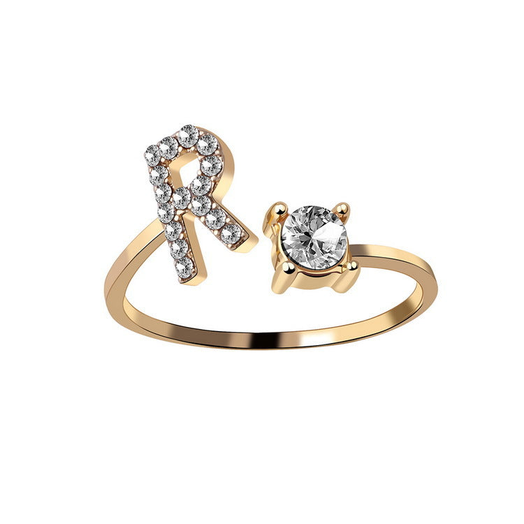 Womens letter ring