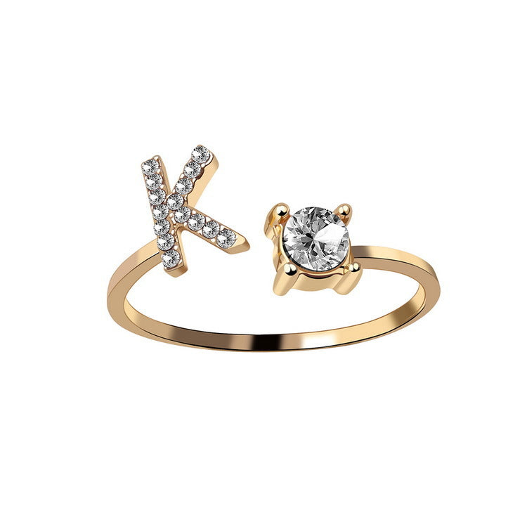 Womens letter ring