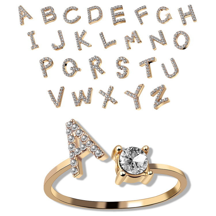 Womens letter ring