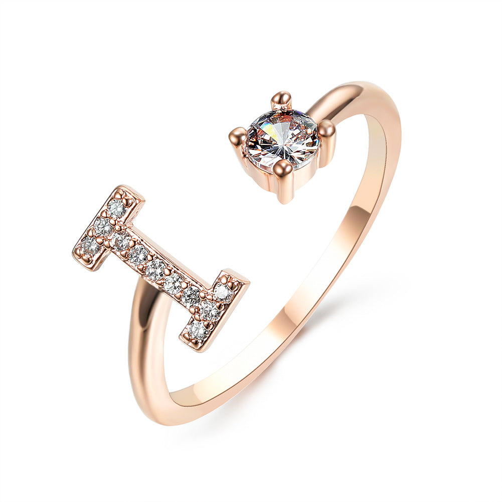 Womens letter ring