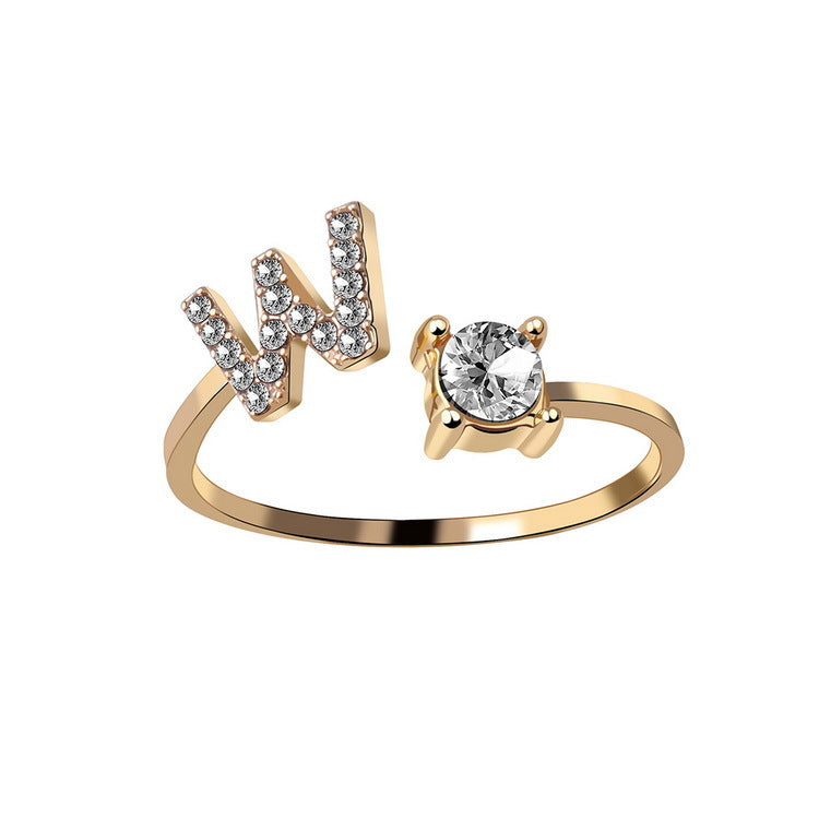 Womens letter ring