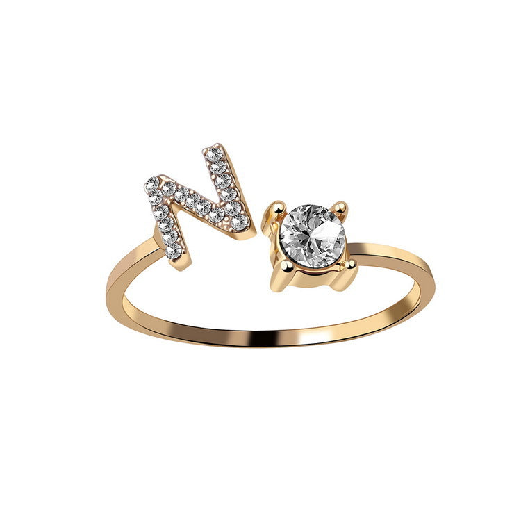 Womens letter ring