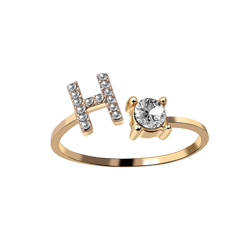 Womens letter ring